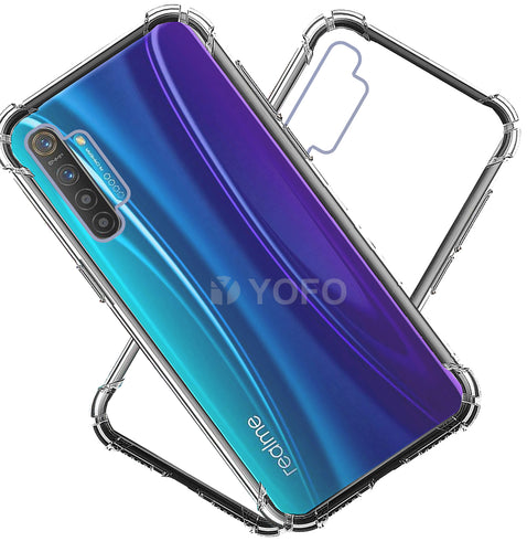 YOFO Rubber Shockproof Soft Transparent Back Cover for Realme X2 / XT- All Sides Protection Case