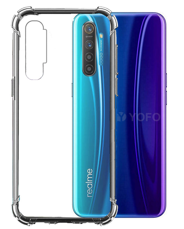 YOFO Rubber Shockproof Soft Transparent Back Cover for Realme X2 / XT- All Sides Protection Case