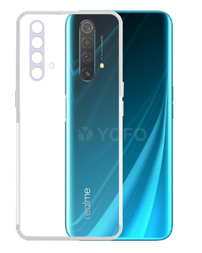 YOFO Back Cover for Realme X3/X3 Super Zoom (Transparent) with Dust Plug & Camera Protection