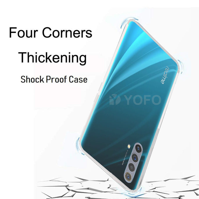 YOFO Back Cover for Realme X3/X3 Super Zoom (Transparent) with Dust Plug & Camera Protection