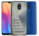 YOFO | The Case with Look | Leather Premuim Back Case Cover for Mi Redmi 8A (GRAY)