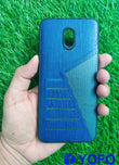 YOFO | The Case with Look | Leather Premuim Back Case Cover for Mi Redmi 8(Navy Blue)