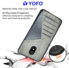 YOFO | The Case with Look | Leather Premuim Back Case Cover for Mi Redmi 8A (GRAY)