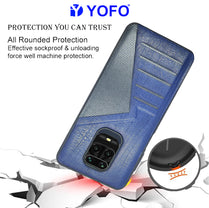 YOFO | The Case with Look | Leather Premuim Back Case Cover for MI Note 9 Pro/Note 9 Pro Max/Poco M2 ProRedmi