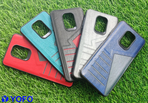YOFO | The Case with Look | Leather Premuim Back Case Cover for MI Note 9 Pro/Note 9 Pro Max/Poco M2 ProRedmi