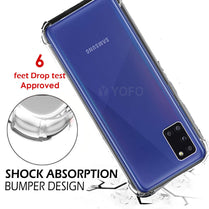 YOFO  Shockproof HD Transparent Back Cover for Samsung A31 (Transparent)