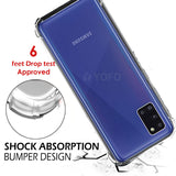 YOFO  Shockproof HD Transparent Back Cover for Samsung A31 (Transparent)