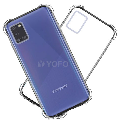 YOFO  Shockproof HD Transparent Back Cover for Samsung A31 (Transparent)