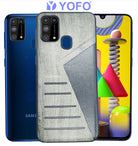 YOFO | The Case with Look | Leather Premuim Back Case Cover for Samsung Galaxy F41 / Samsung Galaxy M31 / Samsung Galaxy M31 Prime (Gray)