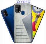 YOFO | The Case with Look | Leather Premuim Back Case Cover for Samsung Galaxy F41 / Samsung Galaxy M31 / Samsung Galaxy M31 Prime (Gray)