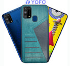 YOFO | The Case with Look | Leather Premuim Back Case Cover for Samsung Galaxy F41 / Samsung Galaxy M31 / Samsung Galaxy M31 Prime (Aqua Blue)