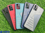 YOFO | The Case with Look | Leather Premuim Back Case Cover for Samsung Galaxy M51(GRAY)