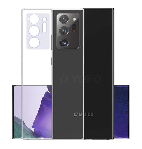YOFO Back Cover for Samsung Note 20Plus (Transparent) with Dust Plug & Camera Protection