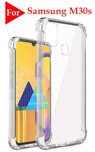 YOFO Shockproof Soft Transparent Back Cover for Samsung M21 - (Transparent)