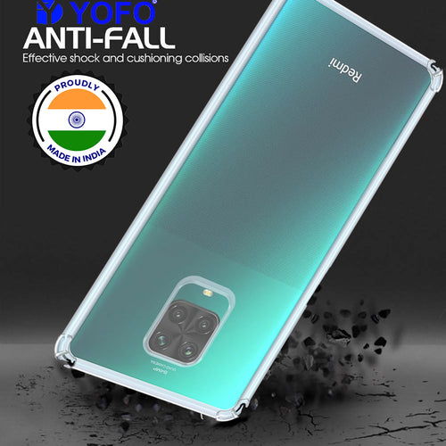 YOFO Back Cover for Mi Redmi Note 10 Lite (Flexible|Silicone|Transparent|Shockproof|Camera Protection)