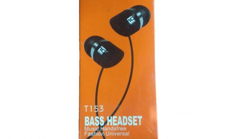 TENPLUS-T-153 Stereo Headset with HD Sound and Extra Bass Earphone Wired Headset (White)