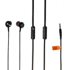 TEN PLUS TP-108 Earphone with Universal Stereo, Extra Bass Wired Headset (Black)