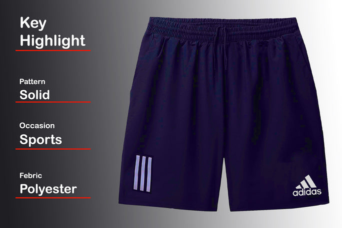 Branded Premium Quality Men's Sports Shorts -NAVY BLUE