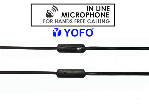 TEN PLUS TP-108 Earphone with Universal Stereo, Extra Bass Wired Headset (Black)