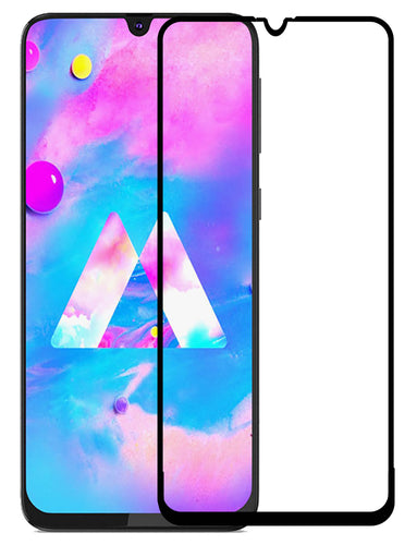 YOFO HD D+ Edge to Edge Full Screen Coverage Tempered Glass for Samsung Galaxy M30 - Full Glue Gorilla Glass (Black)