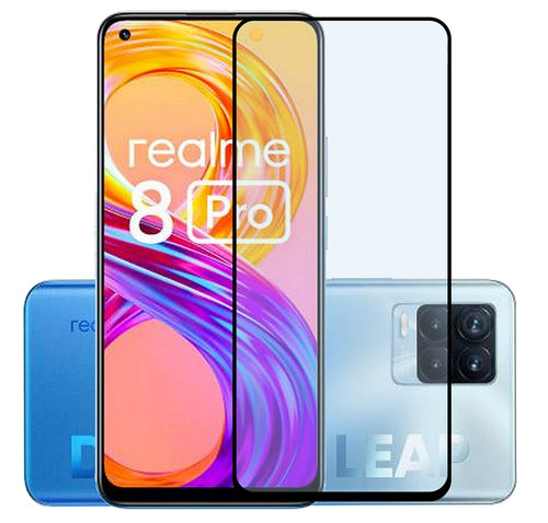 YOFO Anti Glare Matte Finish Anti-Fingerprint 9H Hammer Screen Protector for Realme 7 Pro / Realme 8 / Realme 8 Pro(Full Edge to Edge)