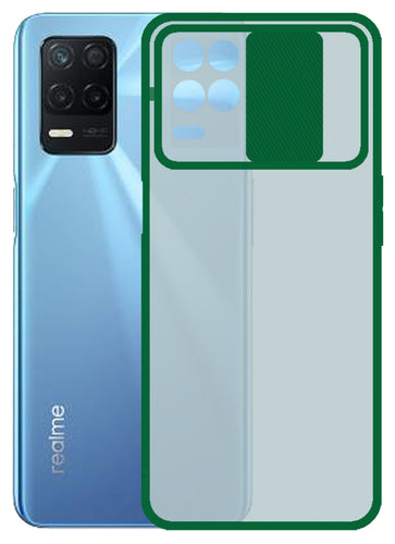 YOFO Camera Shutter Back Cover For Realme 8 {5G} With Free Foldable Mobile Stand