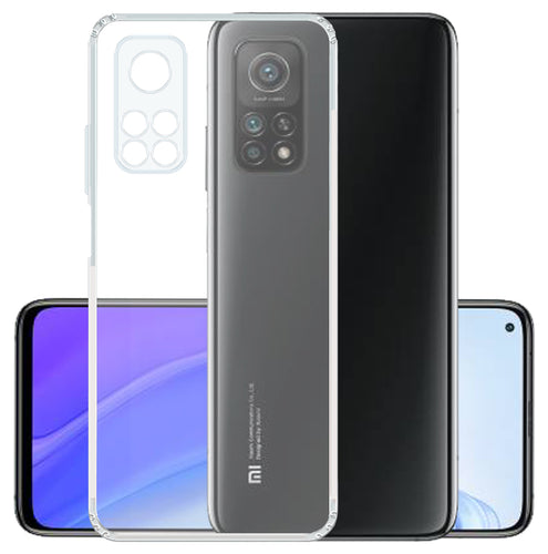 YOFO Silicon Transparent Back Cover for Mi Redmi 10T / Mi Redmi 10T Pro - Camera Protection with Anti Dust Plug
