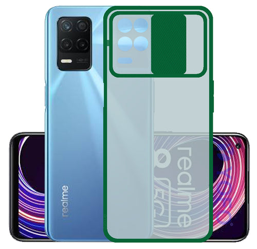 YOFO Camera Shutter Back Cover For Realme 8 {5G} With Free Foldable Mobile Stand