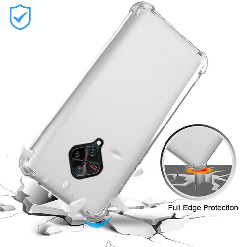 YOFO Shockproof Transparent Back Cover for VIVO S1 PRO - (Transparent)