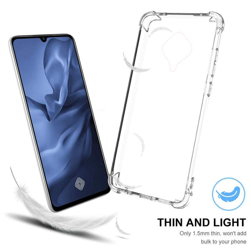 YOFO Shockproof Transparent Back Cover for VIVO S1 PRO - (Transparent)
