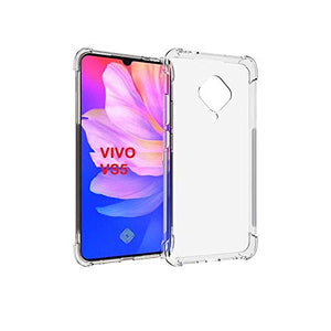 YOFO Shockproof Transparent Back Cover for VIVO S5 - (Transparent)