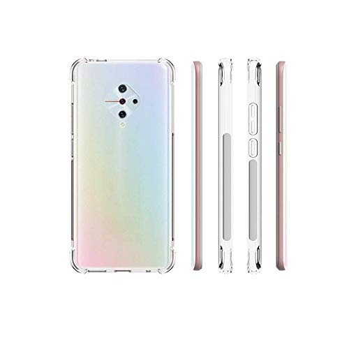 YOFO Shockproof Transparent Back Cover for VIVO S5 - (Transparent)