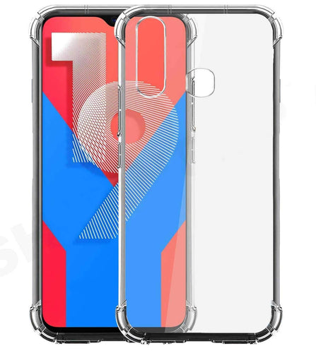 YOFO Shockproof Transparent Back Cover for VIVO Y19 - (Transparent)