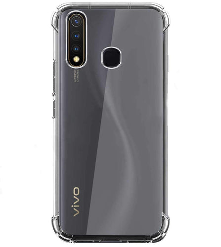 YOFO Shockproof Transparent Back Cover for VIVO Y19 - (Transparent)