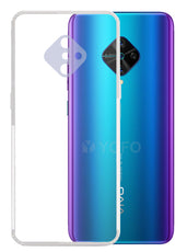 YOFO Back Cover for Vivo S1 Pro (Transparent) with Dust Plug & Camera Protection