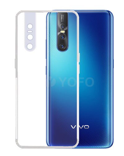 YOFO Silicon Full Protection Back Cover for Vivo V15 Pro (Transparent) Shockproof Ultra Thin