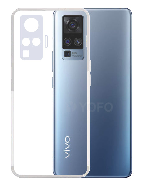 YOFO Back Cover for Vivo X50 Pro (Transparent) with Dust Plug