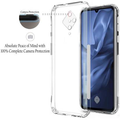 YOFO Camera Protection Back Cover for VIVO S1 PRO - (Transparent) with Dust Plug