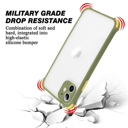 YOFO Shock Proof Translucent Smooth Smoke Back Cover for OnePlus 8 Pro