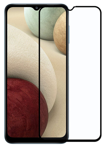 YOFO HD D+ Edge to Edge Full Screen Coverage Tempered Glass for Samsung Galaxy A12 / M12 - Full Glue AGorilla Glass (Black)
