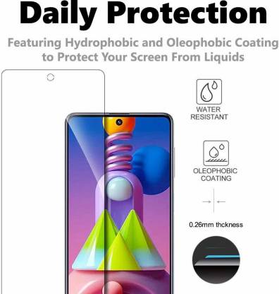 YOFO Tempered Glass Guard for Samsung Galaxy A51  (Pack of 1)