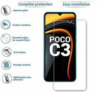 YOFO Tempered Glass Guard for Poco C3  (Pack of 1)