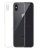 YOFO Back Cover for iPhone XS Max (Transparent) with Dust Plug & Camera Protection