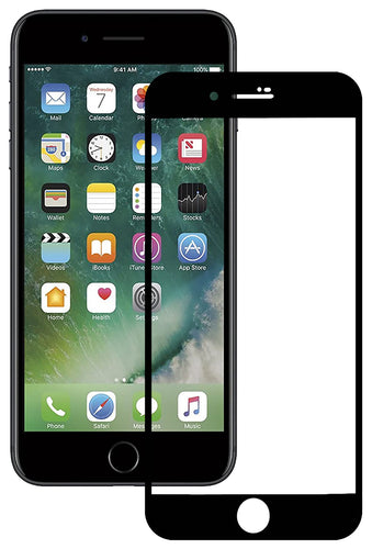 YOFO HD D+ Edge to Edge Full Screen Coverage Tempered Glass for iPhone 7 Plus / 8 Plus- Full Glue Gorilla Glass (Black)