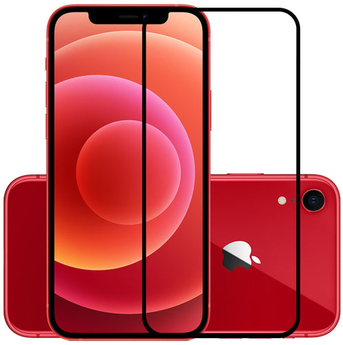 YOFO HD D+ Edge to Edge Full Screen Coverage Tempered Glass for iPhone XR / iPhone 11 - Full Glue Gorilla Glass (Black)