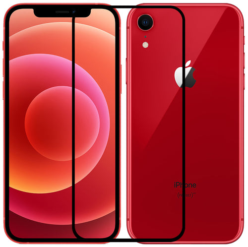 YOFO HD D+ Edge to Edge Full Screen Coverage Tempered Glass for iPhone XR / iPhone 11 - Full Glue Gorilla Glass (Black)