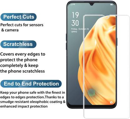 YOFO Tempered Glass Guard for OPPO F15 (Pack of 1)