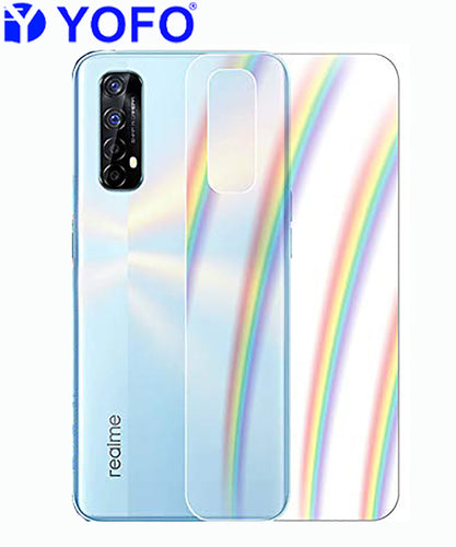 YOFO Rainbow Effect Anti Scratch Back Screen Guard for Realme 7