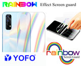 YOFO Rainbow Effect Anti Scratch Back Screen Guard for Realme 7