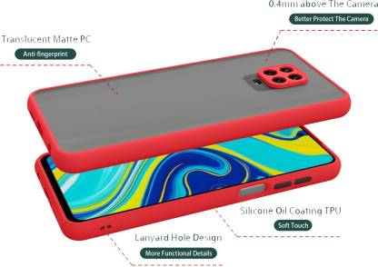 YOFO Matte Finish Smoke Back Cover with Full Camera Lens Protection for Mi Redmi Note 9Pro / Note 9Pro Max / Poco M2 Pro